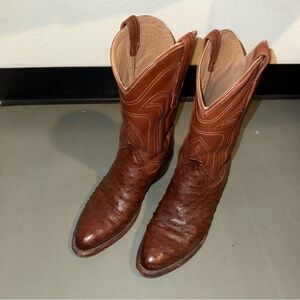 Tecovas The Jessie Bourbon Ostrich Boots